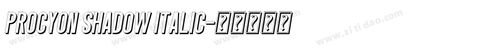 Procyon Shadow Italic字体转换